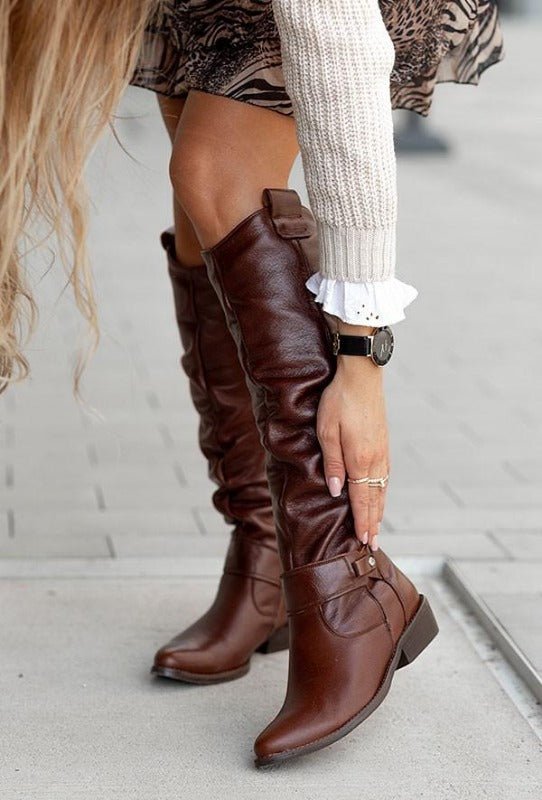 Allison - Vegan Leather Boots