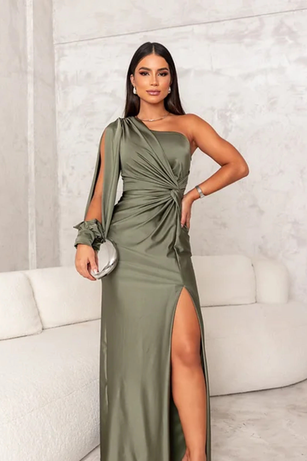 Anna - Elegant Silhouette Dress