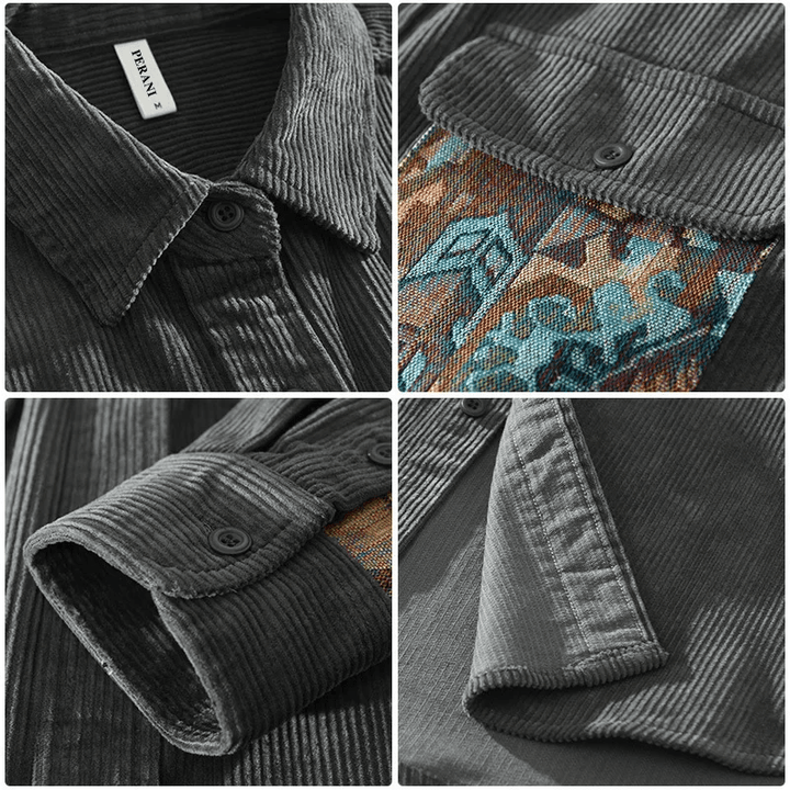Charles – Corduroy Patchwork Shirt