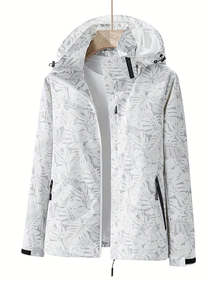 Lauren | Windproof Outdoor Jacket with Camouflage Print