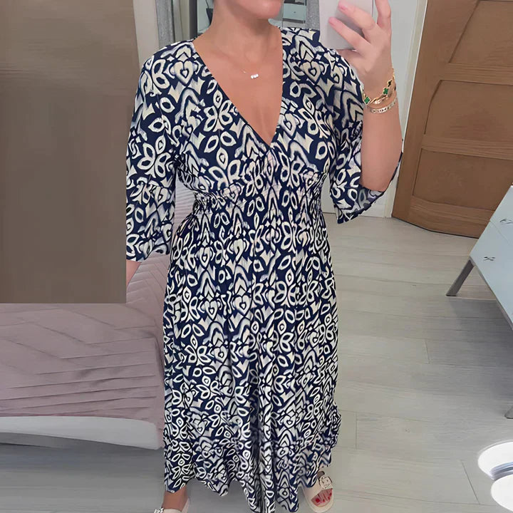 Frieda - Dress With V-Neckline
