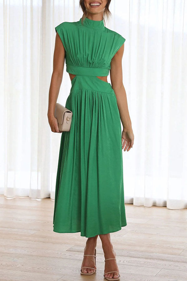 Quincy - Midi Dress With Cut-Out And Pockets