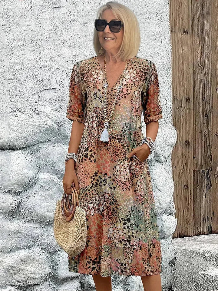 Allyria – Flowing Midi Dress