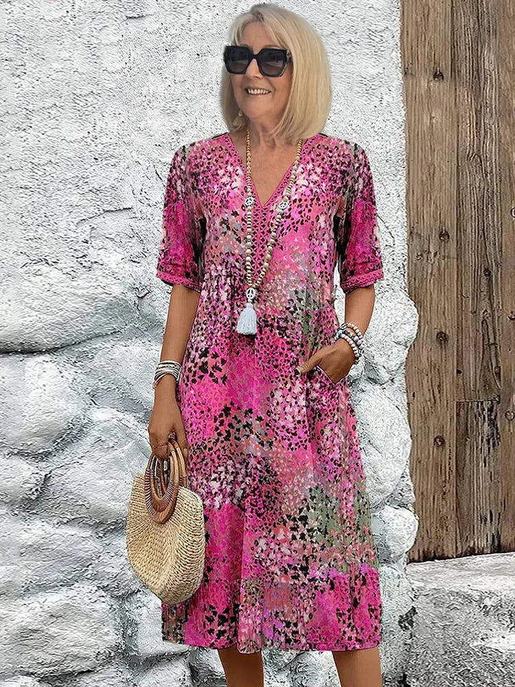Allyria – Flowing Midi Dress
