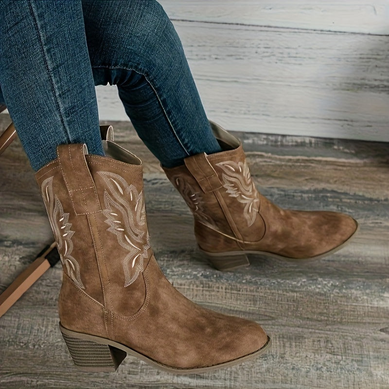 Sierra – Stacked Heel Cowboy Boots