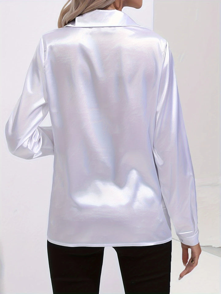 Efa – Satin Finish Button-Up Shirt