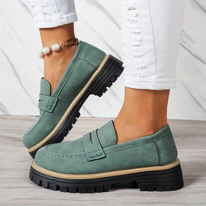 Tamsin – Chunky Sole Penny Loafers