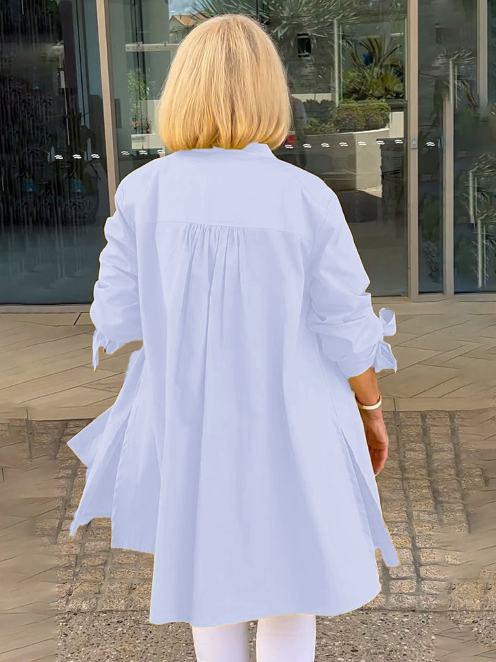 Reanah – Button-Up Longline Shirt Jacket