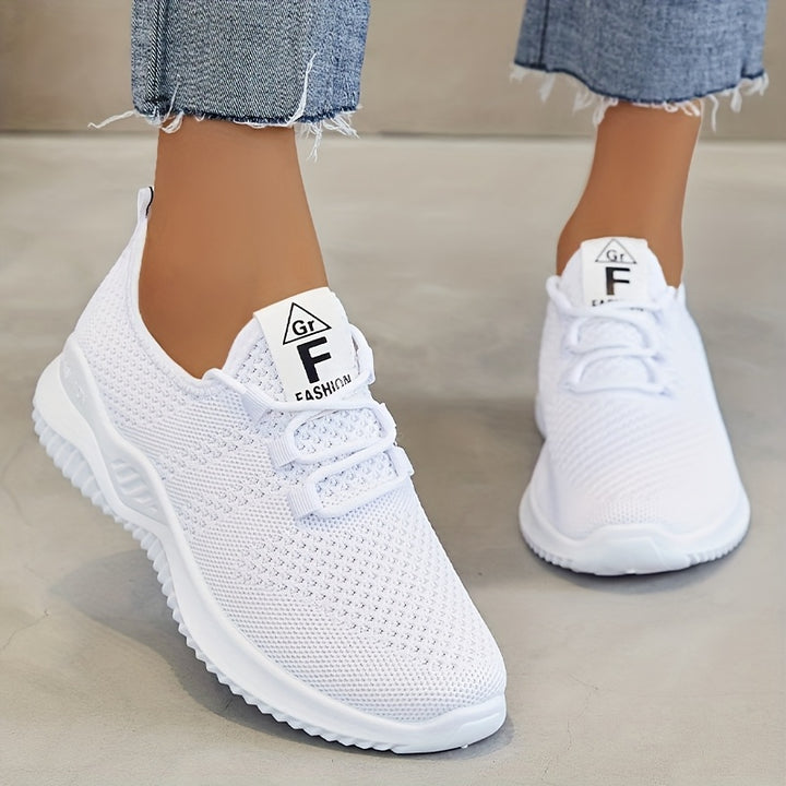 Ashleigh – Knit Lace-Up Trainers