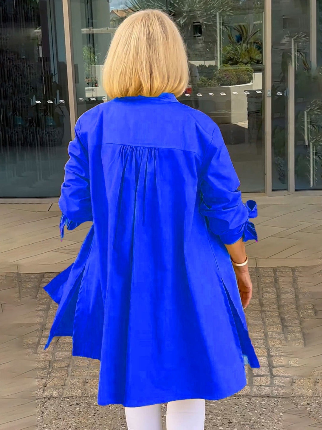 Reanah – Button-Up Longline Shirt Jacket