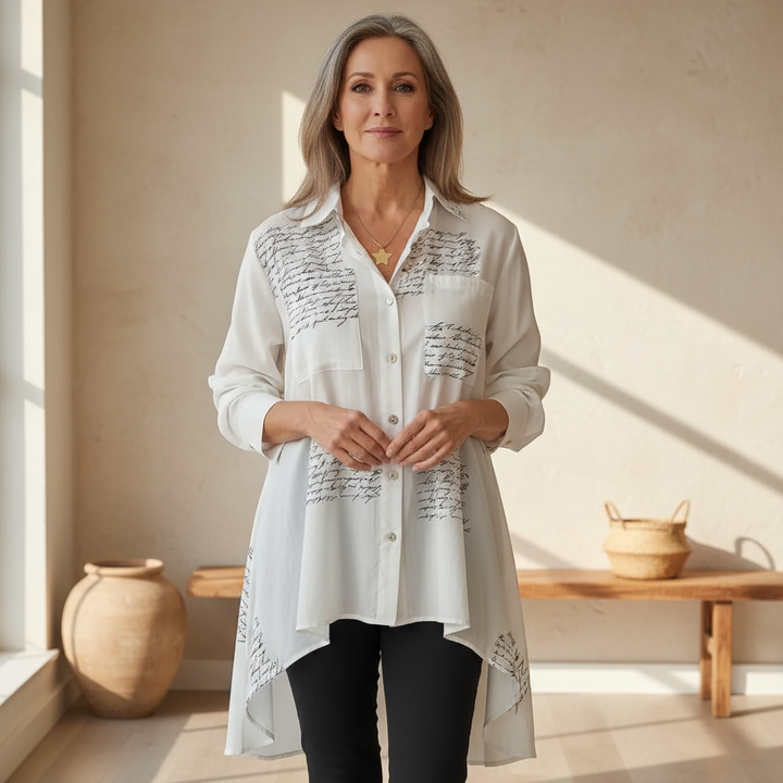 Faelith - Handwritten Button-Up Shirt