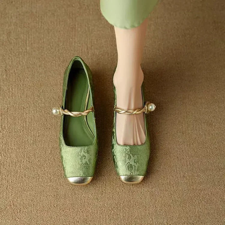 Mestelle Leather Mary Jane Shoes
