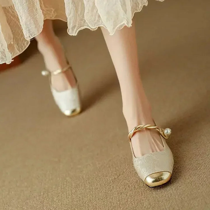 Mestelle Leather Mary Jane Shoes