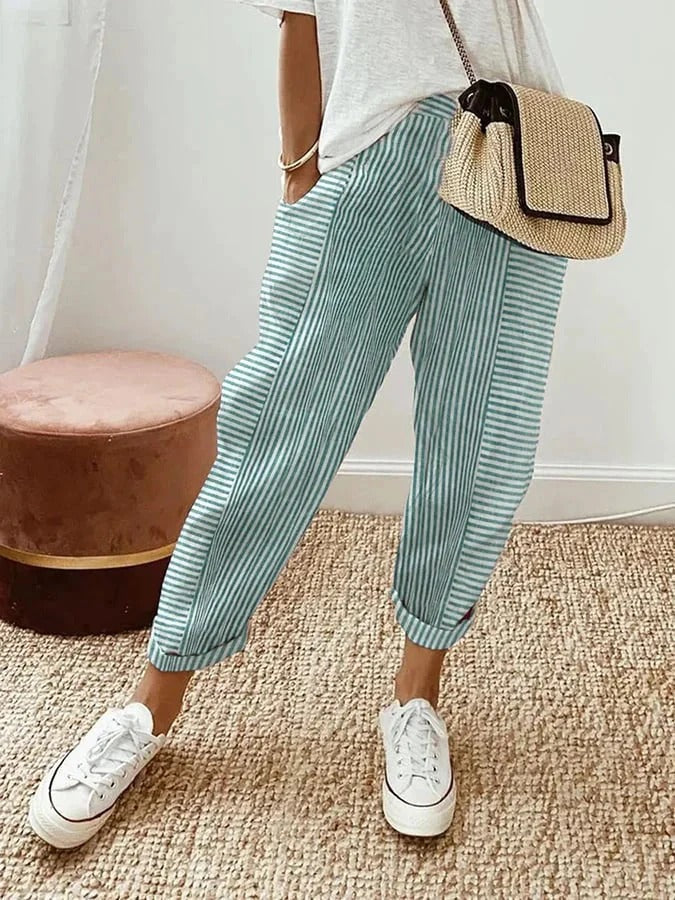 Pamela – Relaxed Striped Trousers