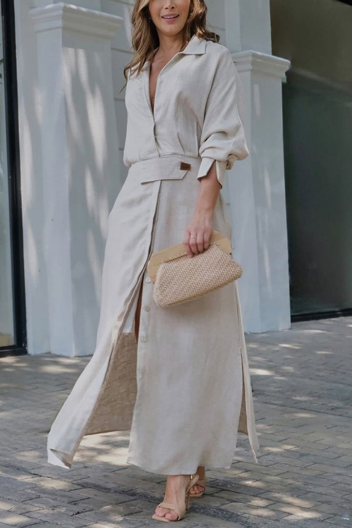 Jeanette - Maxi Dress With V-Neckline