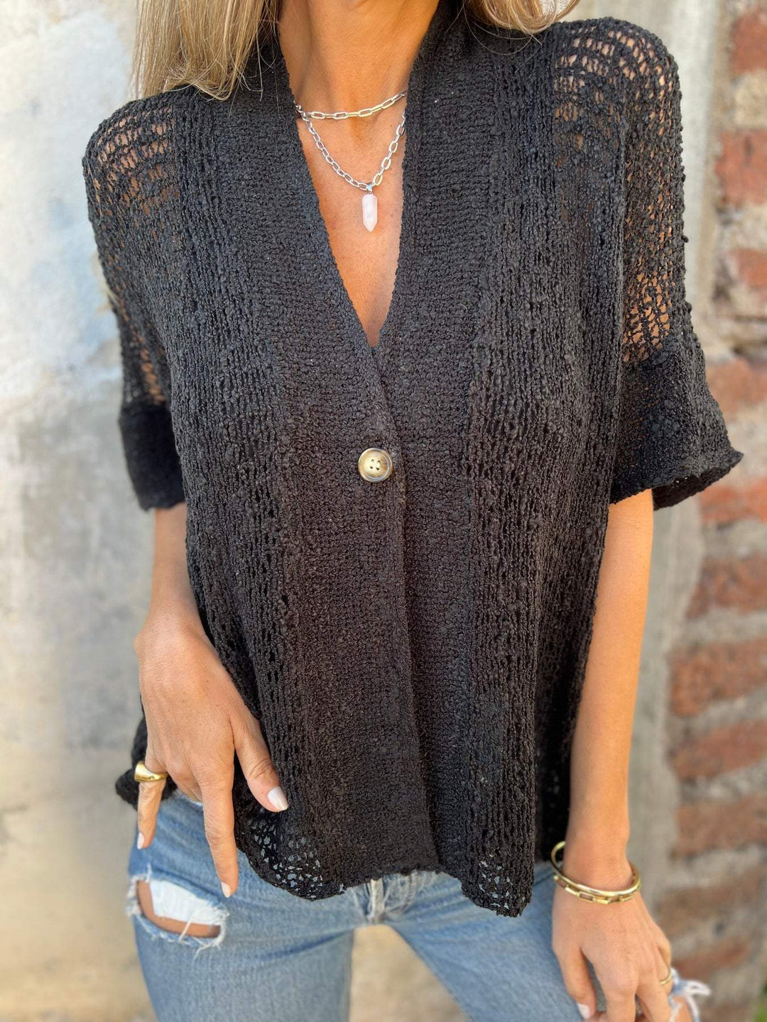 Naeria - Elegant Textured Top