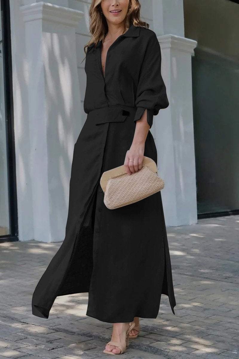 Jeanette - Maxi Dress With V-Neckline