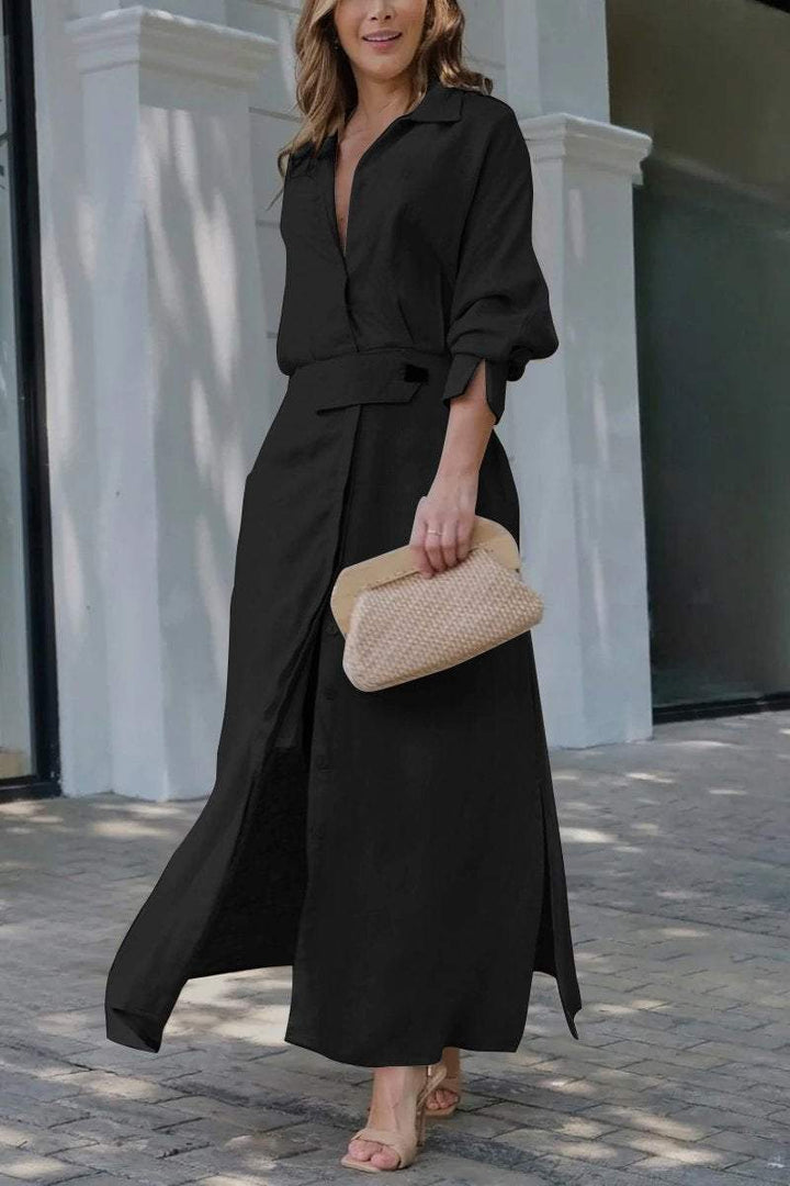 Jeanette - Maxi Dress With V-Neckline