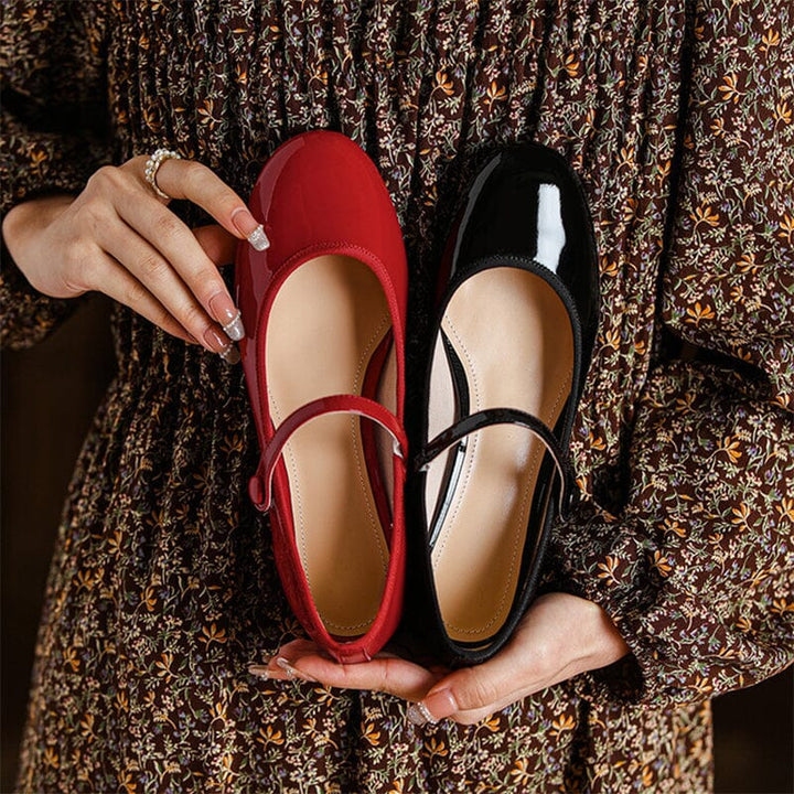 Leather Mary Jane Shoes