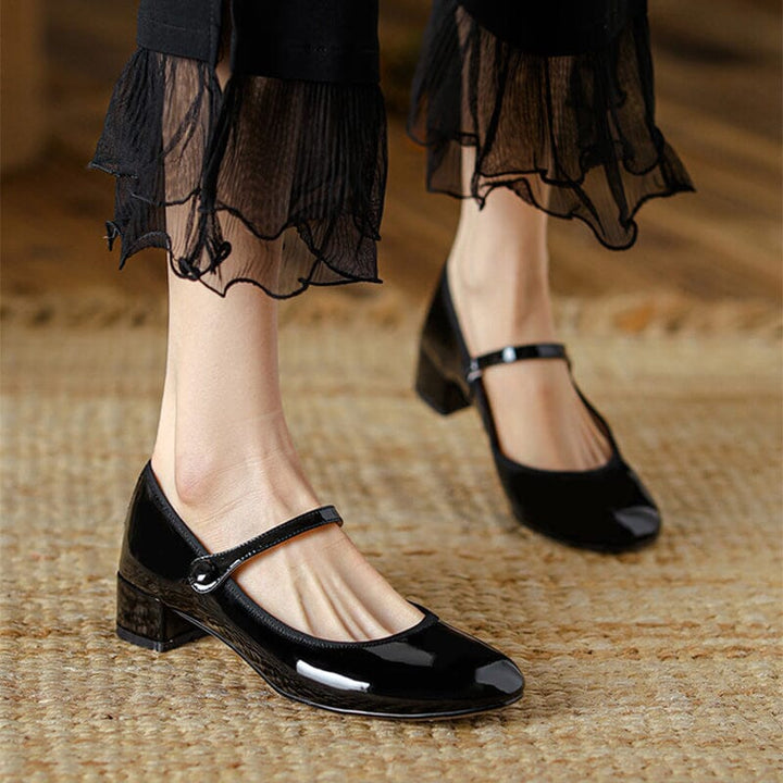 Leather Mary Jane Shoes