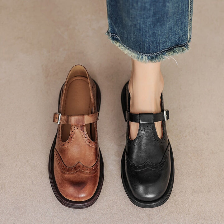 Sophisticated Leather Mary Janes