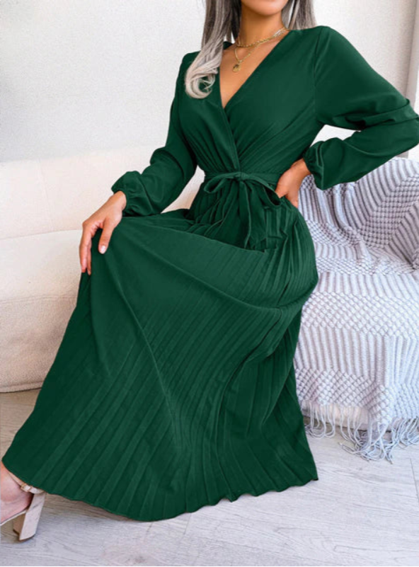 Naomi - Pleated Festive Dress