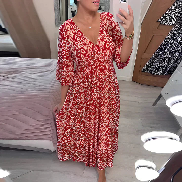 Frieda - Dress With V-Neckline
