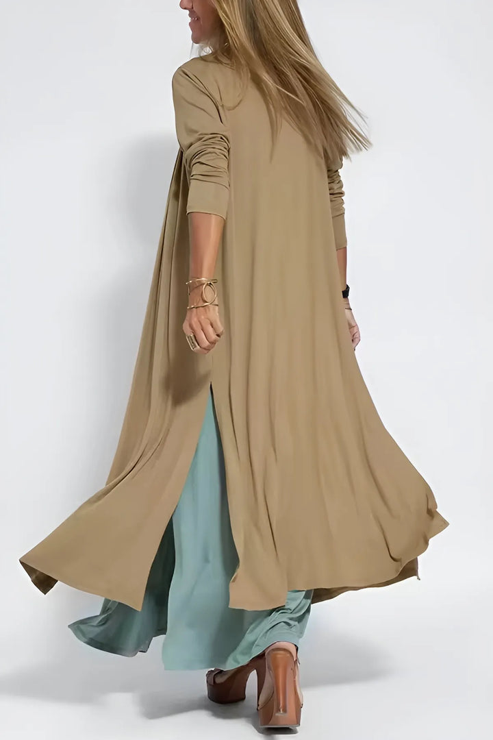 Carmela - Elegant Long Dress With Cardigan