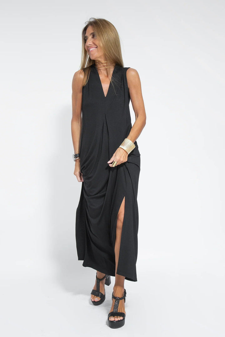 Carmela - Elegant Long Dress With Cardigan