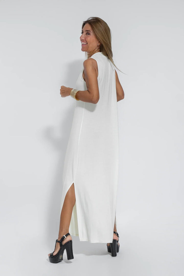 Carmela - Elegant Long Dress With Cardigan