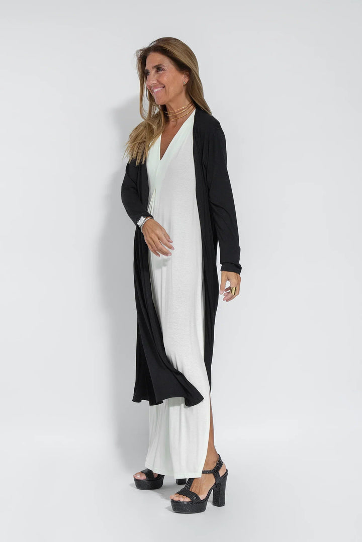 Carmela - Elegant Long Dress With Cardigan
