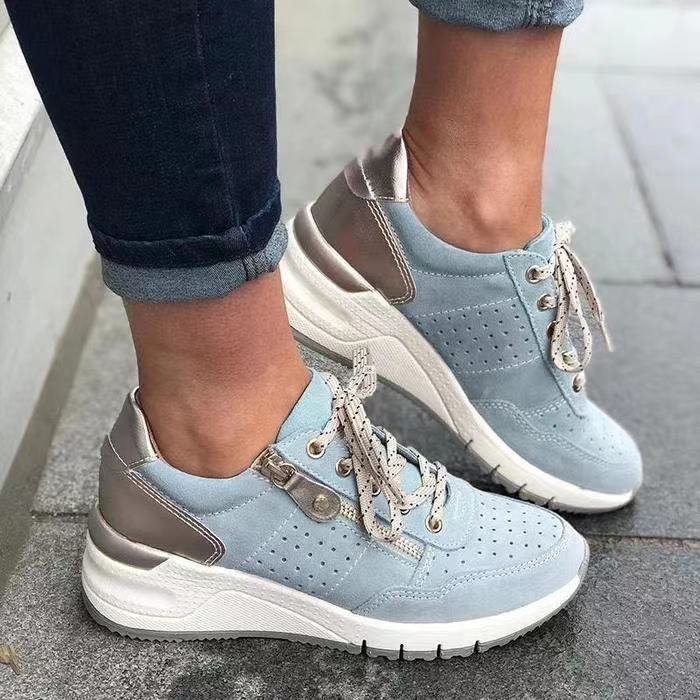 Elaria – Lace-Up Platform Trainers