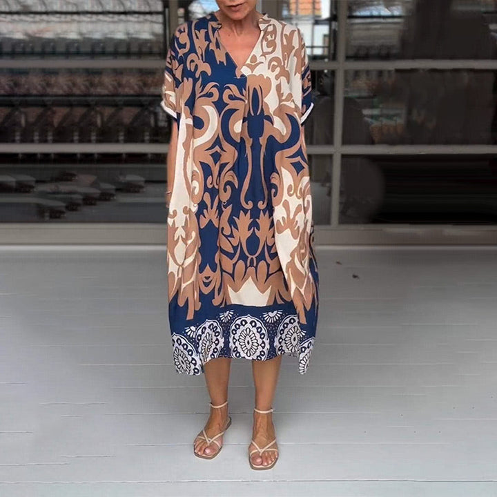 Alessia - Midi Dress With V-Neckline
