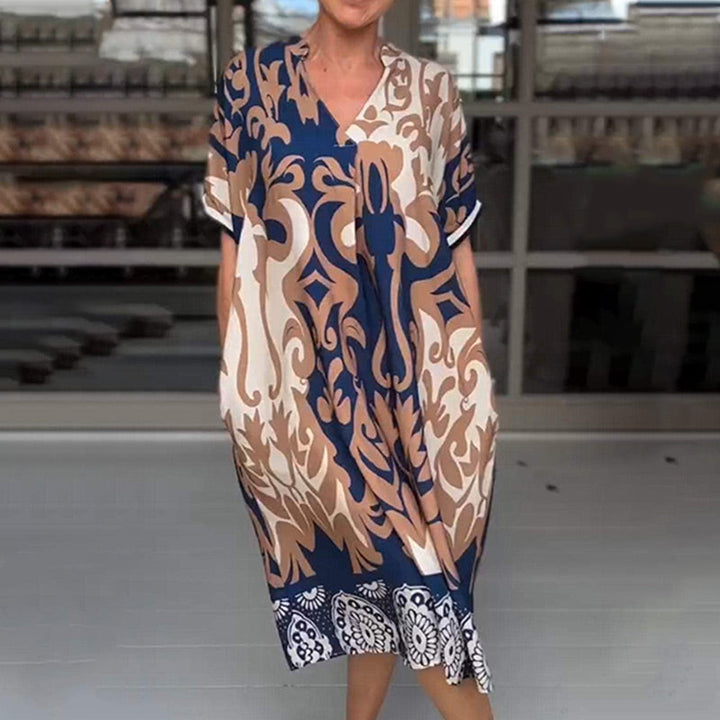 Alessia - Midi Dress With V-Neckline