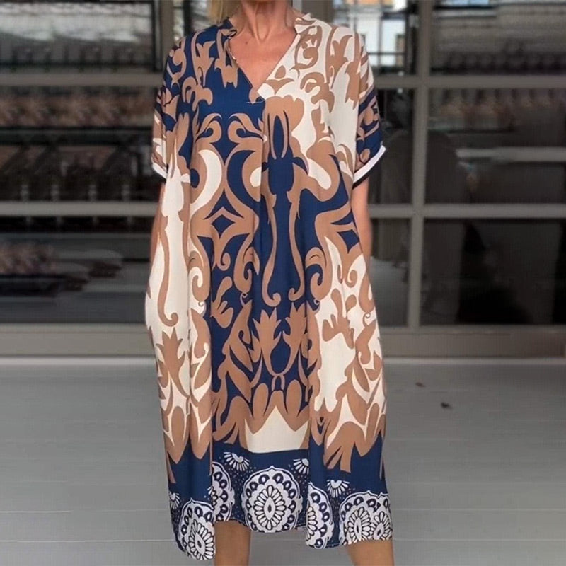 Alessia - Midi Dress With V-Neckline