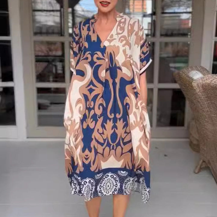 Alessia - Midi Dress With V-Neckline