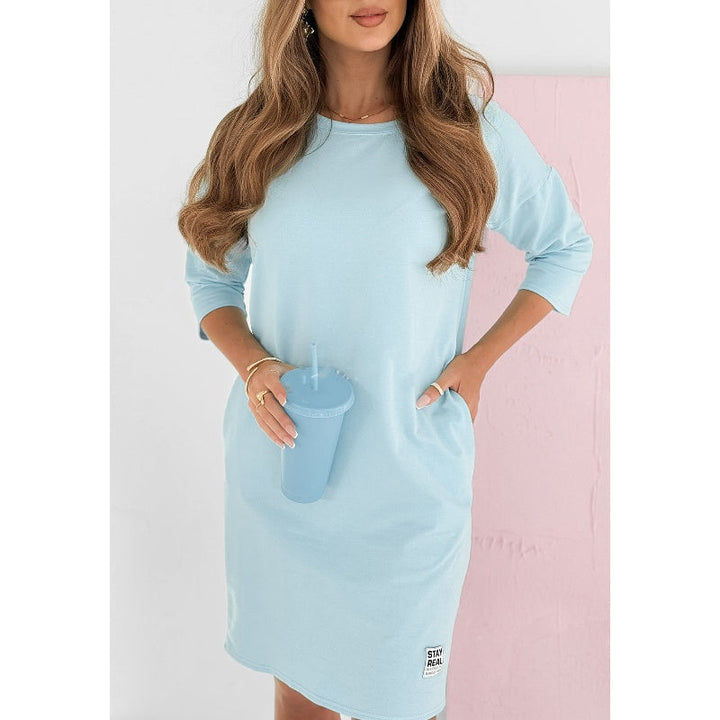 Mira - Dress With 3/4 Sleeves And Pockets