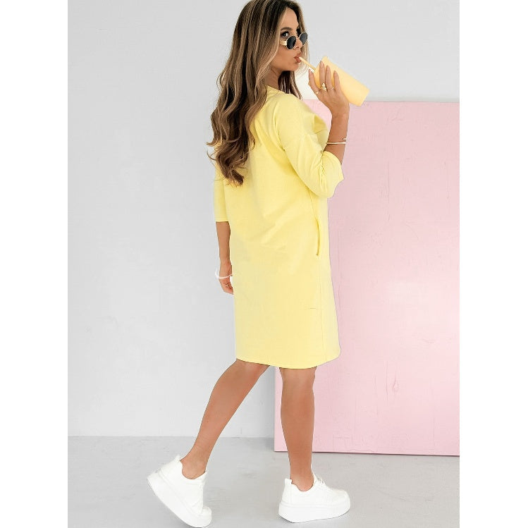 Mira - Dress With 3/4 Sleeves And Pockets