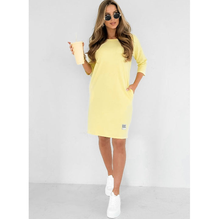 Mira - Dress With 3/4 Sleeves And Pockets
