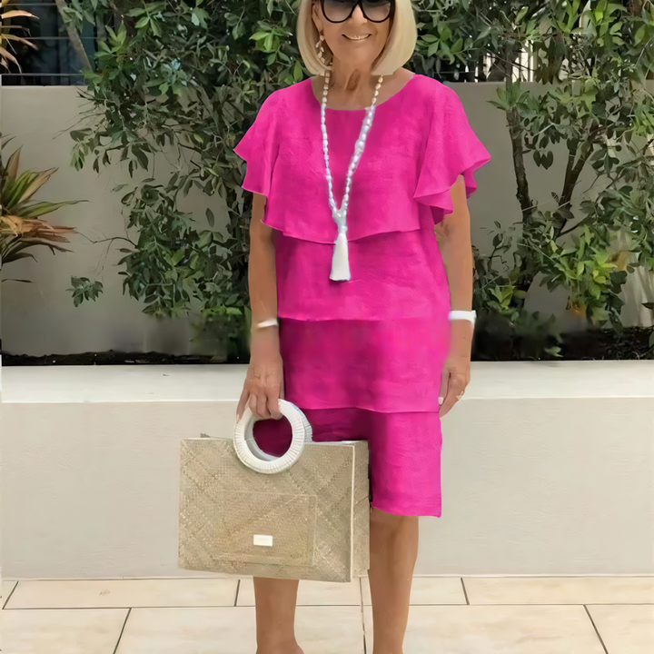 Ellin – Layered Ruffle Dress