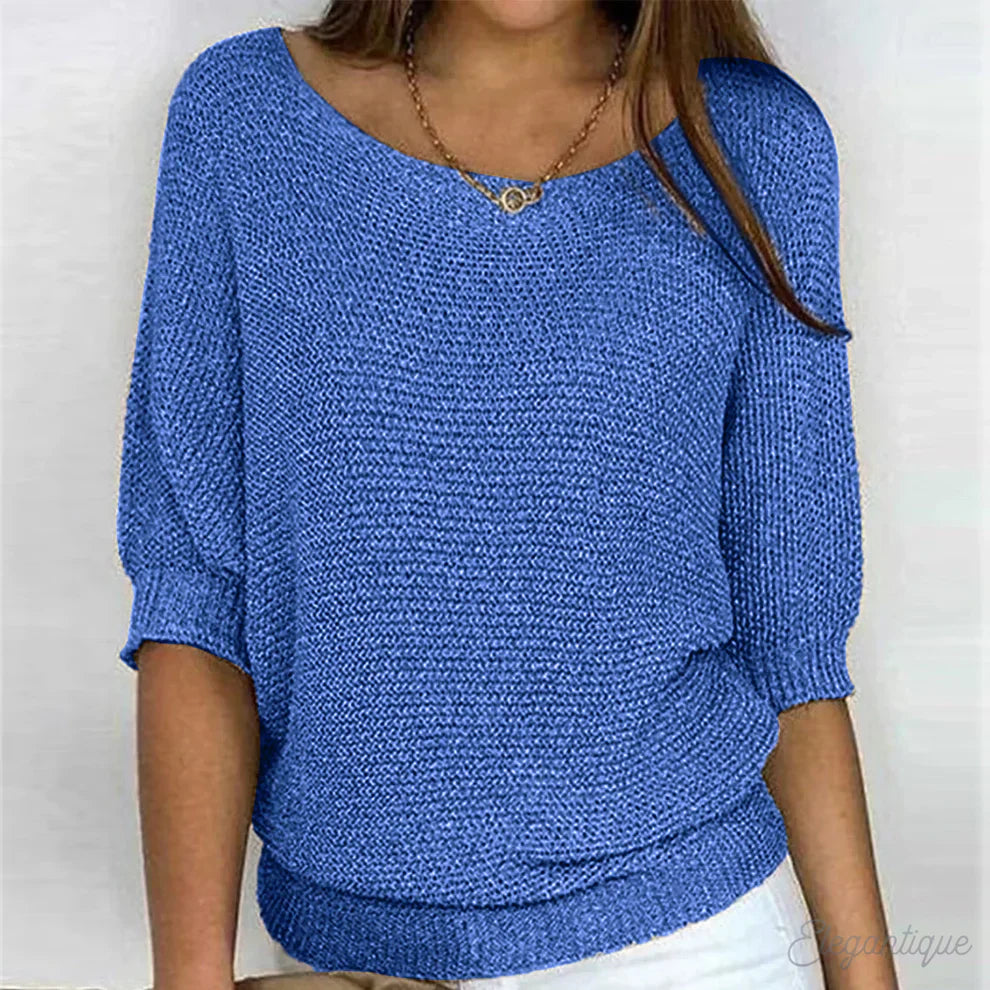 Daniella – Elegant Cable Knit Sweater