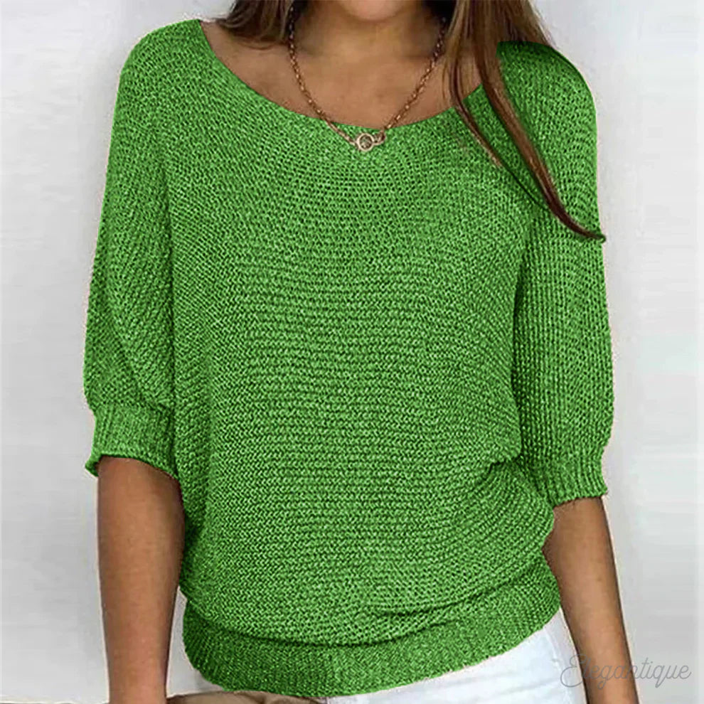 Daniella – Elegant Cable Knit Sweater