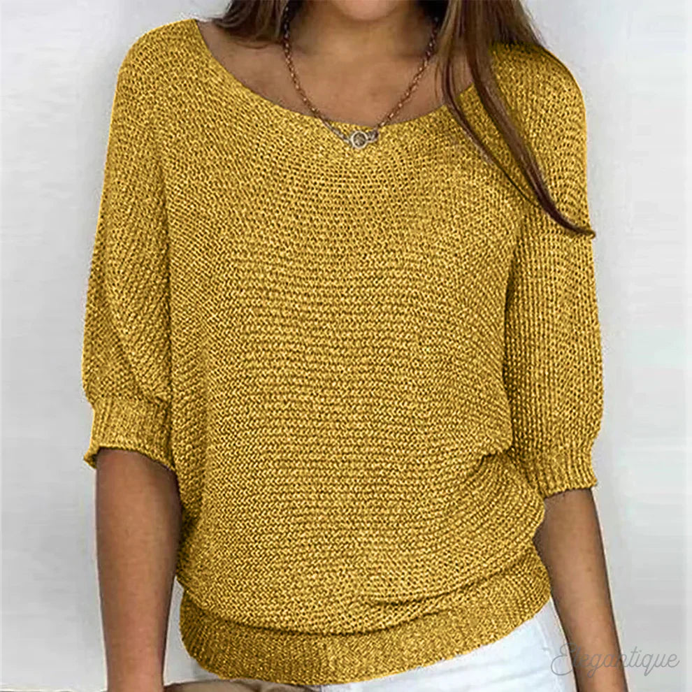 Daniella – Elegant Cable Knit Sweater