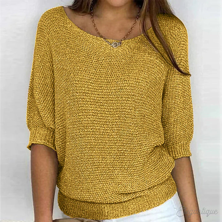 Daniella – Elegant Cable Knit Sweater