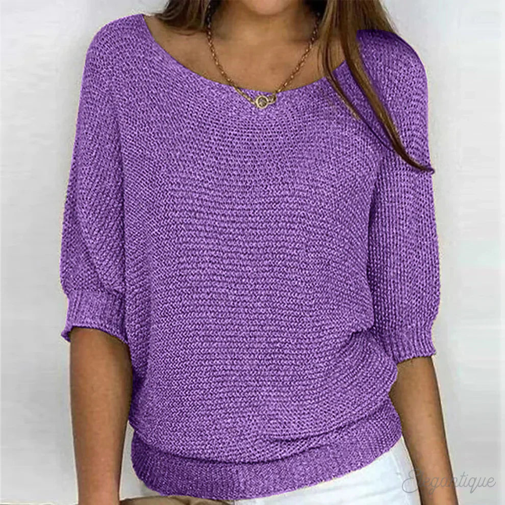 Daniella – Elegant Cable Knit Sweater