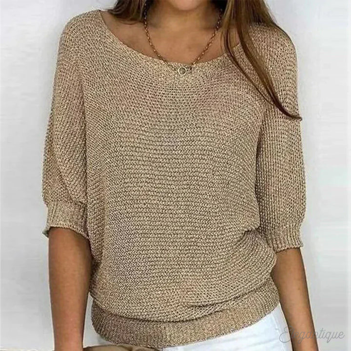 Daniella – Elegant Cable Knit Sweater