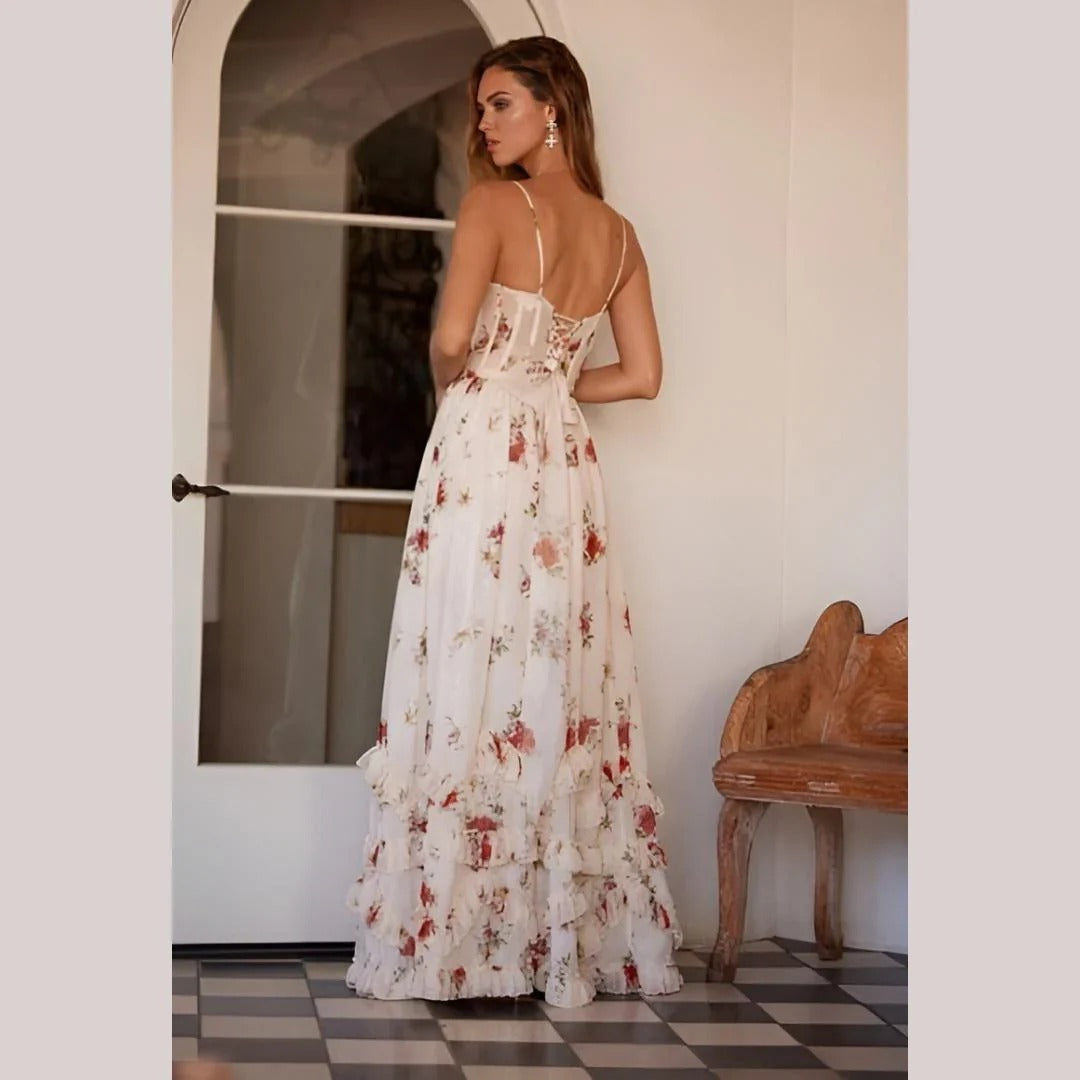 Sonja - Midi Dress With Floral Pattern