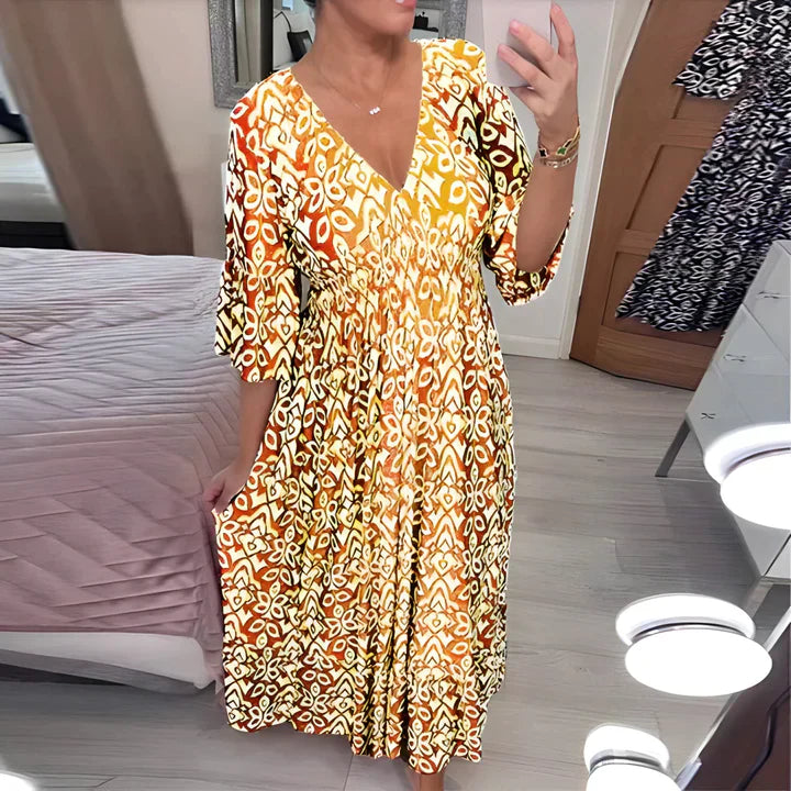 Frieda - Dress With V-Neckline